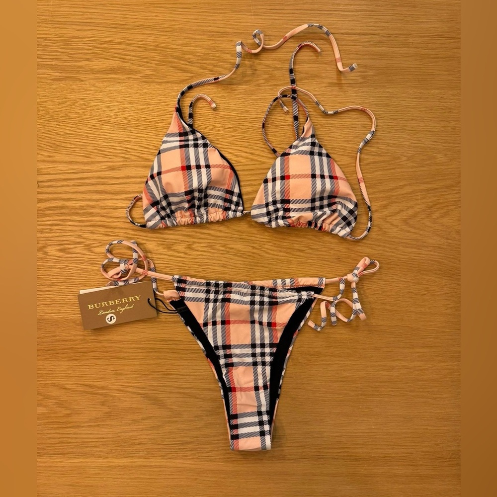 NWT Burberry Bikini Size Small Archive Beige